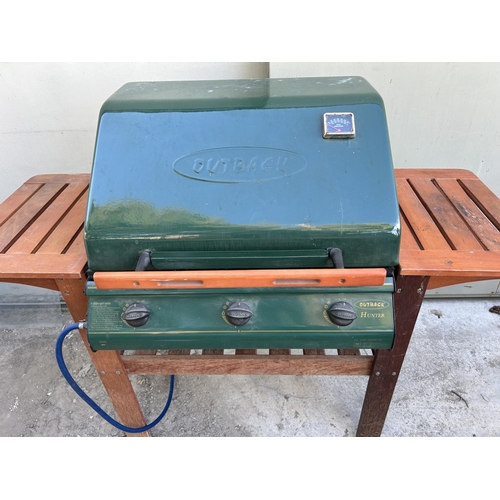 80 - Outback Hunter Outdoor Gas BBQ Grill with 3 Burners