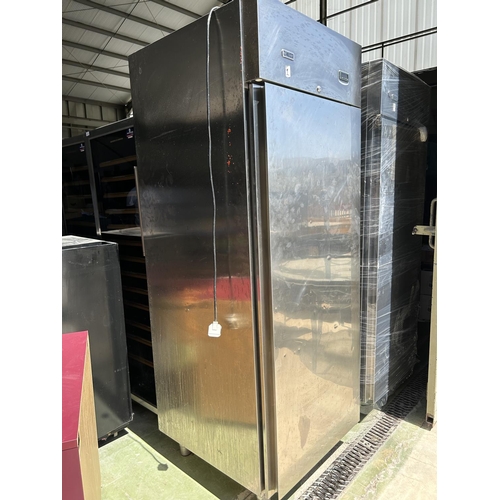 86 - Zanussi RS06RX1F Stainless Steel Commercial Freezer Model FVSB1MTN (Working but Needs Attention)