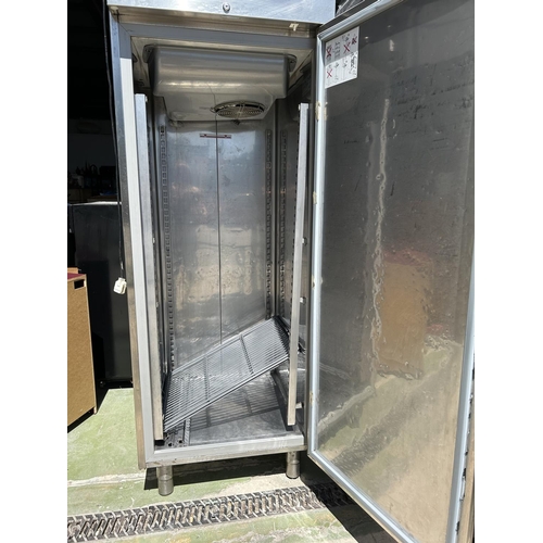 86 - Zanussi RS06RX1F Stainless Steel Commercial Freezer Model FVSB1MTN (Working but Needs Attention)