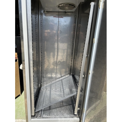 86 - Zanussi RS06RX1F Stainless Steel Commercial Freezer Model FVSB1MTN (Working but Needs Attention)