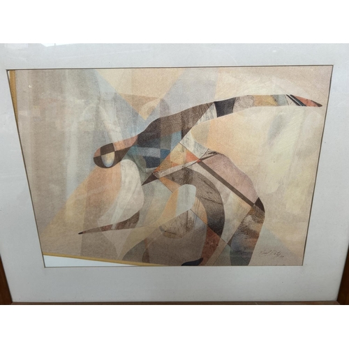 193 - 'Neil Doty 77' Framed Abstract Painting (74 x 60cm)