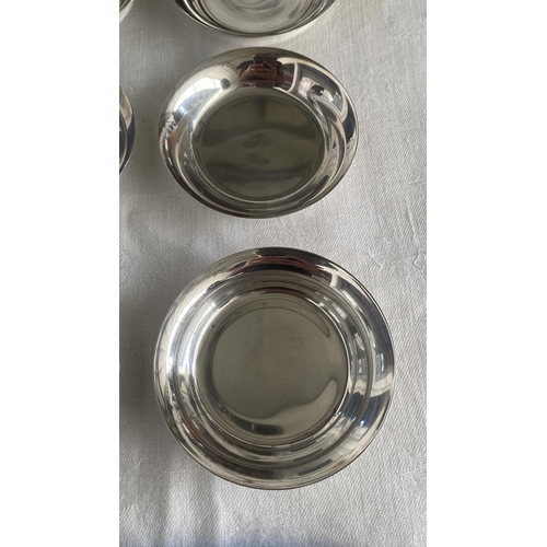 203 - Set of 6 Small Silver 830 Dishes/Wine Coasters  (Weight 159gr - From Stephanides) - Taken Back on 1/... 