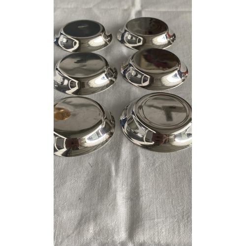 203 - Set of 6 Small Silver 830 Dishes/Wine Coasters  (Weight 159gr - From Stephanides) - Taken Back on 1/... 