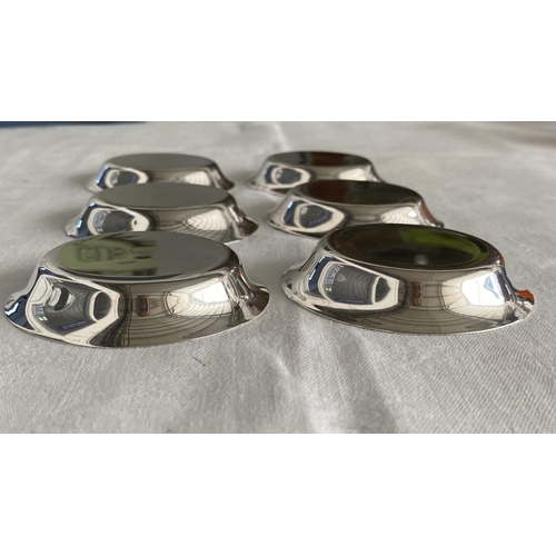 203 - Set of 6 Small Silver 830 Dishes/Wine Coasters  (Weight 159gr - From Stephanides) - Taken Back on 1/... 