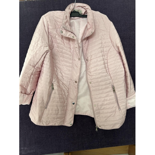 286 - Andrea Lee Italy Women's Pink Jacket Size XL