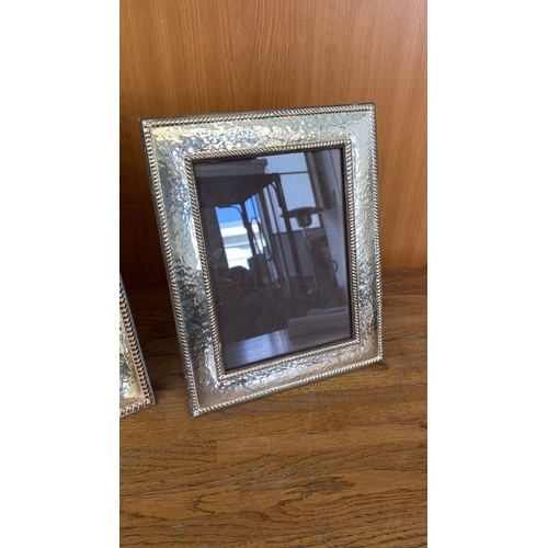 54 - x2 Vintage Silver Photo Frames