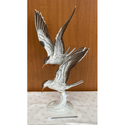 55 - Vintage Collectible Rosenthal Hugo Maisel 'Two Birds' Figurine #969 (A/F - Few Chips as in Pictures)