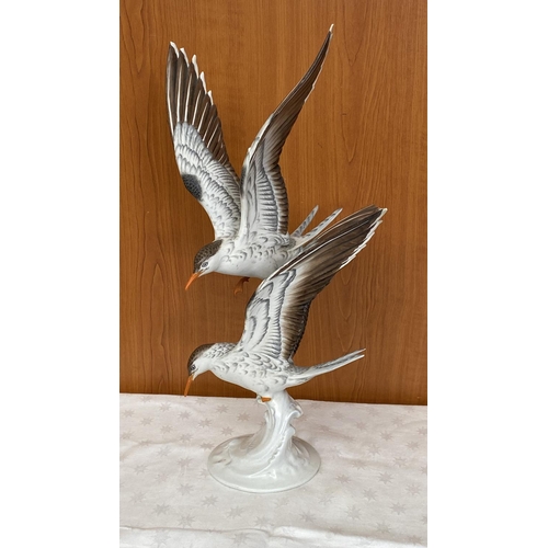 55 - Vintage Collectible Rosenthal Hugo Maisel 'Two Birds' Figurine #969 (A/F - Few Chips as in Pictures)