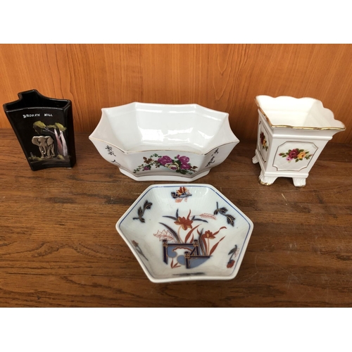 593 - Vintage Floral Ceramic Bowls and Dish