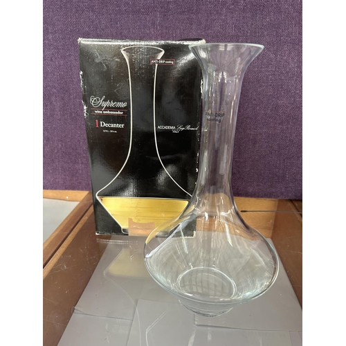 14 - Academia Luigi Bormioli Italy Wine Decanter (Unused)