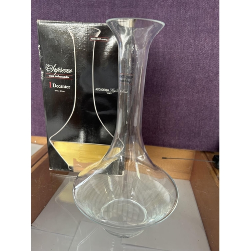 14 - Academia Luigi Bormioli Italy Wine Decanter (Unused)