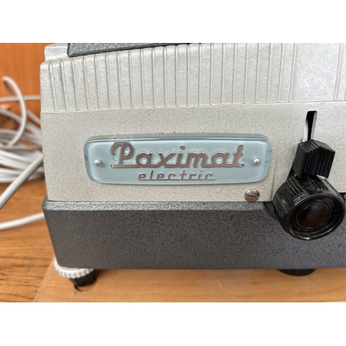 227 - Vintage Paximat Electric Slide Projector with Wall Screen