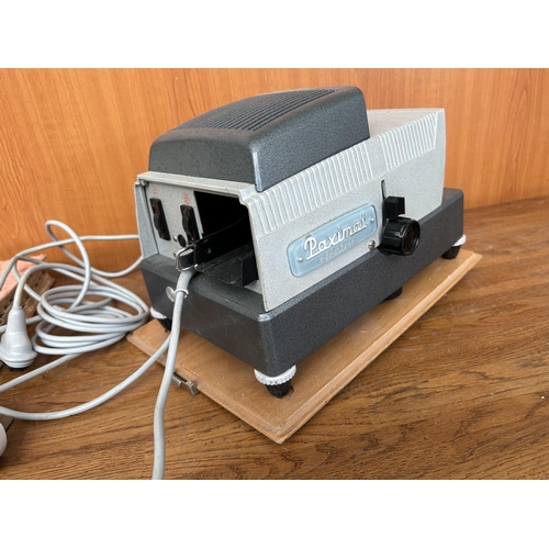 227 - Vintage Paximat Electric Slide Projector with Wall Screen