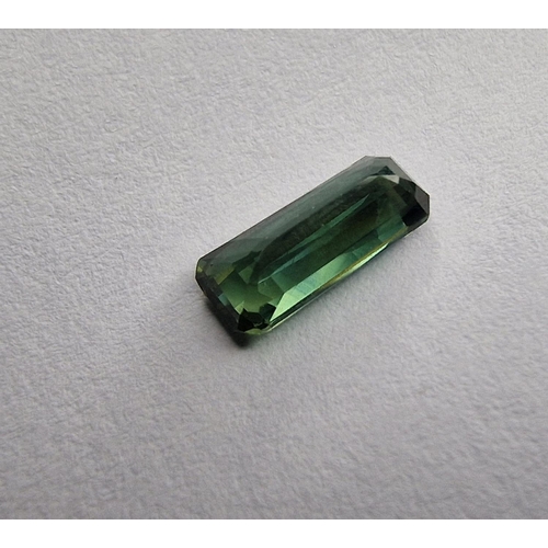 154 - Sapphire Gemstone 1.09CT, Octagonal Shape, Deep Green Blue Colour