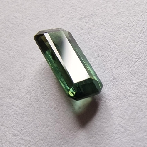 154 - Sapphire Gemstone 1.09CT, Octagonal Shape, Deep Green Blue Colour