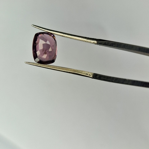 155 - Very Rare Natural Spinel From Myanmar 2.10CT, Deep Purple-Pink Color,  Cushion Mixed Cut Shape