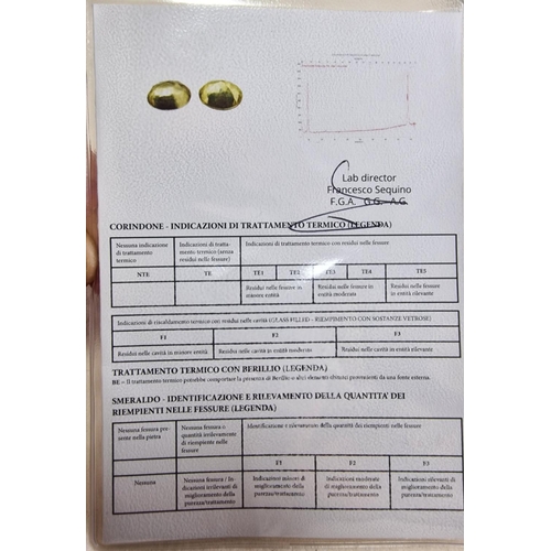 211 - x2 Yellow Heliodors 8.94Ct, Yellow Transparent Color, Oval Shape