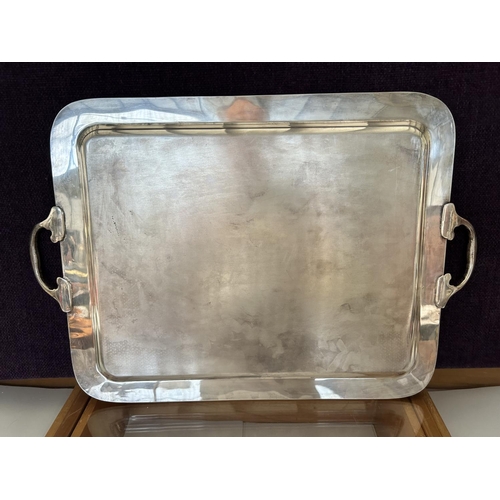 148 - Very Large Silver Plated Tray (63 x 42cm)