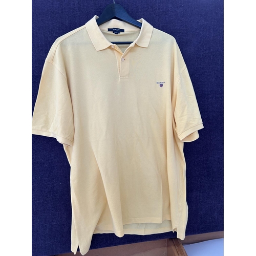 176 - Gant Men's Yellow Polo Shirt Size 3XL