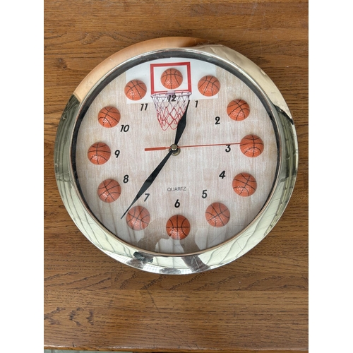 180 - Basketball Quartz Wall Clock - Taken Back on 27/9/2024