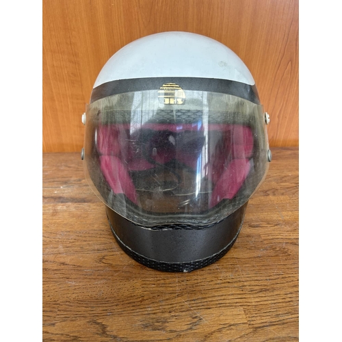 278 - Vintage JHS Keller Small Size Motorbike Helmet