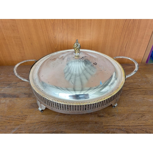 493 - Vintage Silver Plated Serving Dish