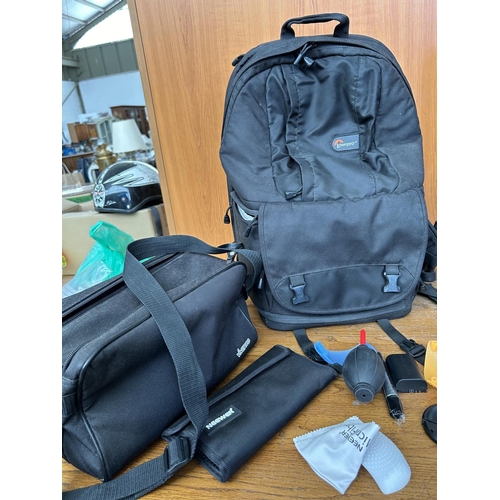 239 - DSLR Accessories, Tripod, Camera Bag and Other