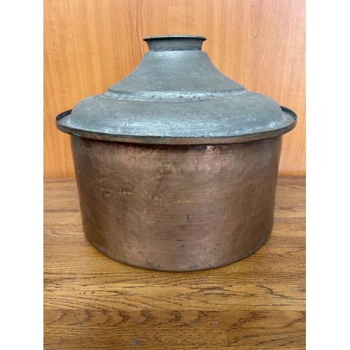 280 - Large Vintage Traditional Cyprus Copper Pan (36cm Diameter)