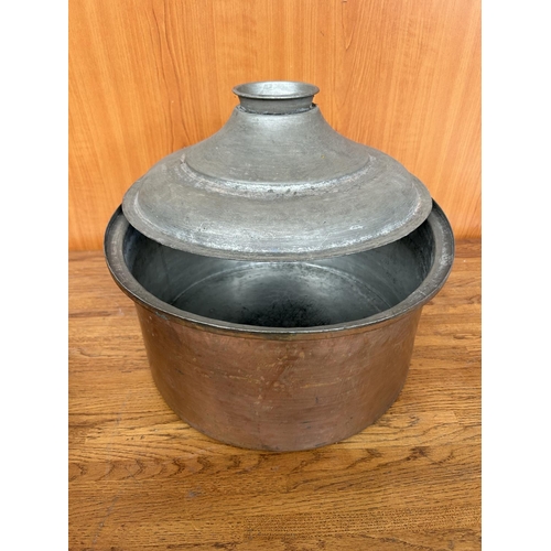 280 - Large Vintage Traditional Cyprus Copper Pan (36cm Diameter)