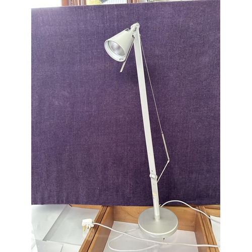 595 - 'Ikea' Adjustable Chrome Desk Lamp - Taken Back on 27/9/2024