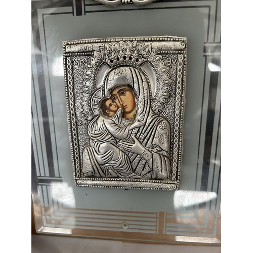 599 - x2 Greek Religious Orthodox Icons