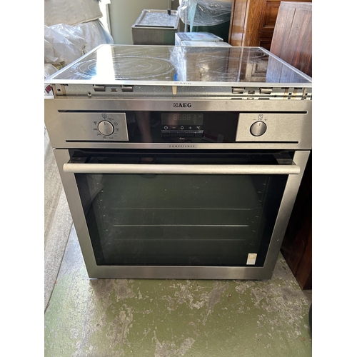 601 - AEG Competence Electric Build-In Oven and 4-Burner Hob (59 W. x 54 D. x 60cm H.) Untested