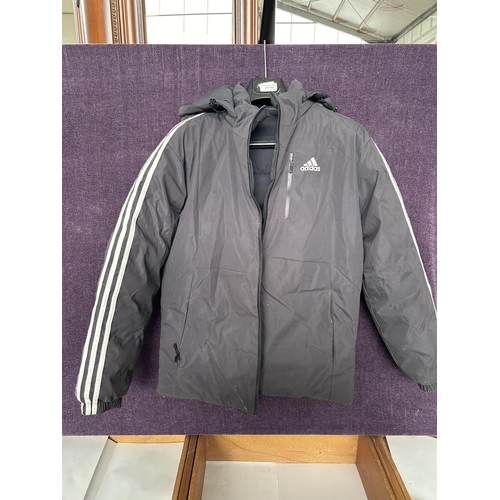 609 - Adidas Winter Reversible Hooded Jacket Size S