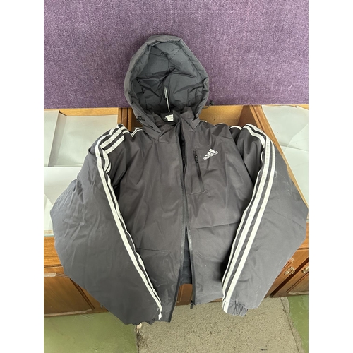 609 - Adidas Winter Reversible Hooded Jacket Size S