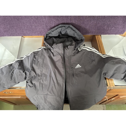 609 - Adidas Winter Reversible Hooded Jacket Size S