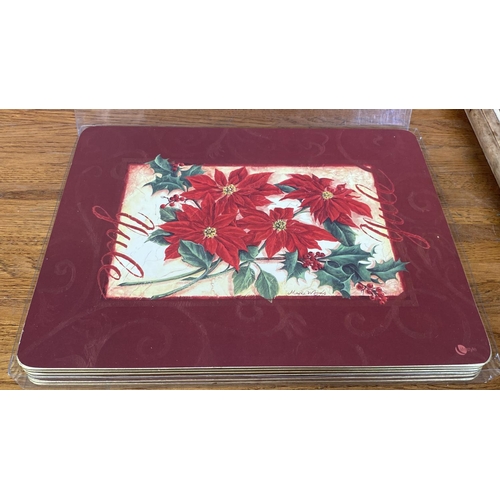 618 - Set of Table Mats and Coasters Together with Ceramic Tile Trivet