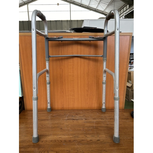 650 - Moretti Folding Height Adjustable Lightweight Aluminium Walking Aid