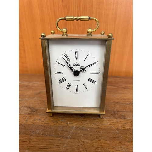 667 - Vintage Smiths Timecal Quartz Carriage Clock