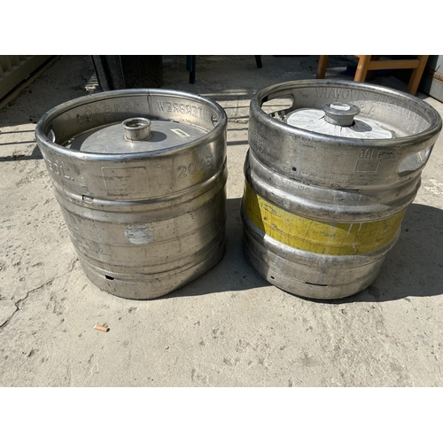 672 - x2 Beer Kegs (2 x 30Ltr)