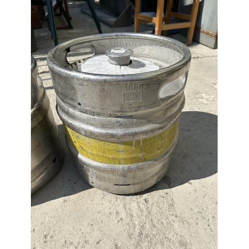 672 - x2 Beer Kegs (2 x 30Ltr)