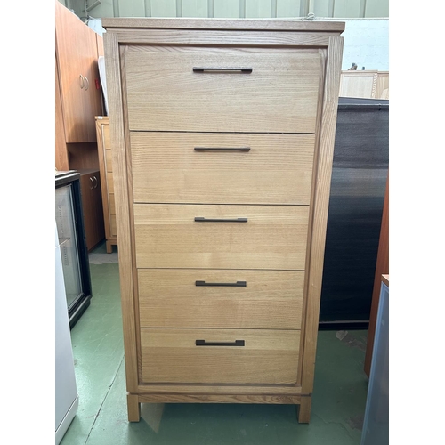 3 - Drexel Heritage Tall Boy Light Blonde Color Chest of 5 Drawers (71 W. x 46 D. x 142cm H.) - Code AM6... 