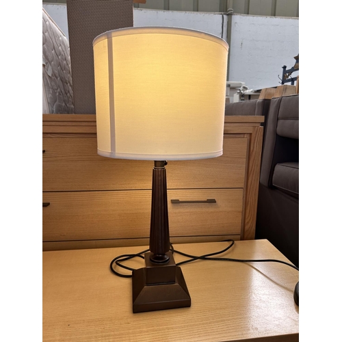 6 - Trinity Lighting Inc. USA Wooden Mayfair B Color Table Lamp - Code AM6894R