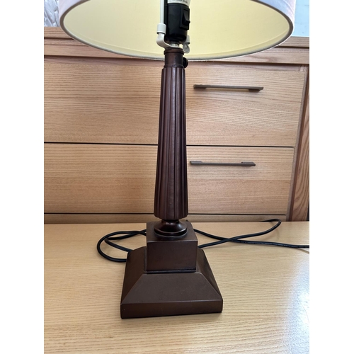 6 - Trinity Lighting Inc. USA Wooden Mayfair B Color Table Lamp - Code AM6894R