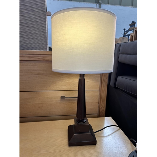 7 - Trinity Lighting Inc. USA Wooden Mayfair B Color Table Lamp - Code AM6897P