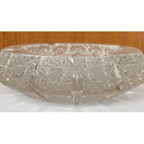 259 - Bohemian Heavy Crystal Ashtray