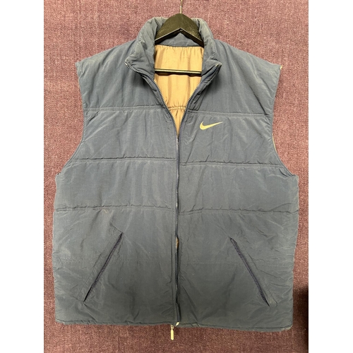 604 - Nike Blue Padded Down Vest Gilet Size L