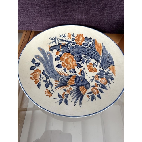 605 - Large Vintage 'Floral Birdie' Washing Bowl and Underplate - Taken Back on 8/10/2024