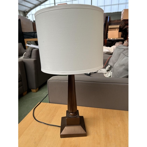 157 - Trinity Lighting Inc. USA Wooden Mayfair B Color Table Lamp - Code AM6894G