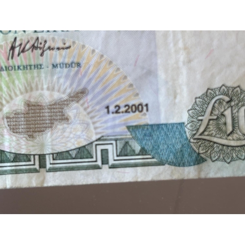 23 - x2 Collectable Cyprus 2001 £10 Banknotes