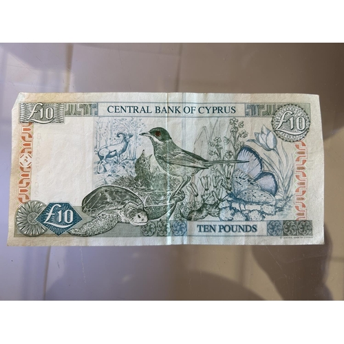 24 - Collectable Cyprus 2003 £10 Banknote